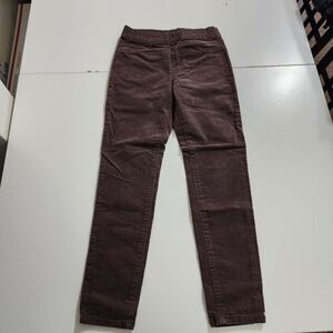 H&M Girls Brown Corduroy Treggings Leggings Pants Size 6x